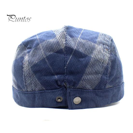 Driver Cap Newsboy Retro Plaid Thick Soft Breathable Keep Warm Cabbie Comfortable Autumn Winter Men Beret Flat Hat for Hunting