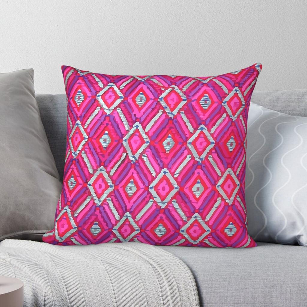 Mexican Traditional Chiapas Square Pillowcase Polyester Linen Velvet Creative Zip Decorative Sofa Seater Cushion Cover
