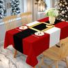 New Christmas Printed Table Cloth Holiday Decoration Waterproof and Stain Resistant Table Cloth Versatile and Easy To Maintain