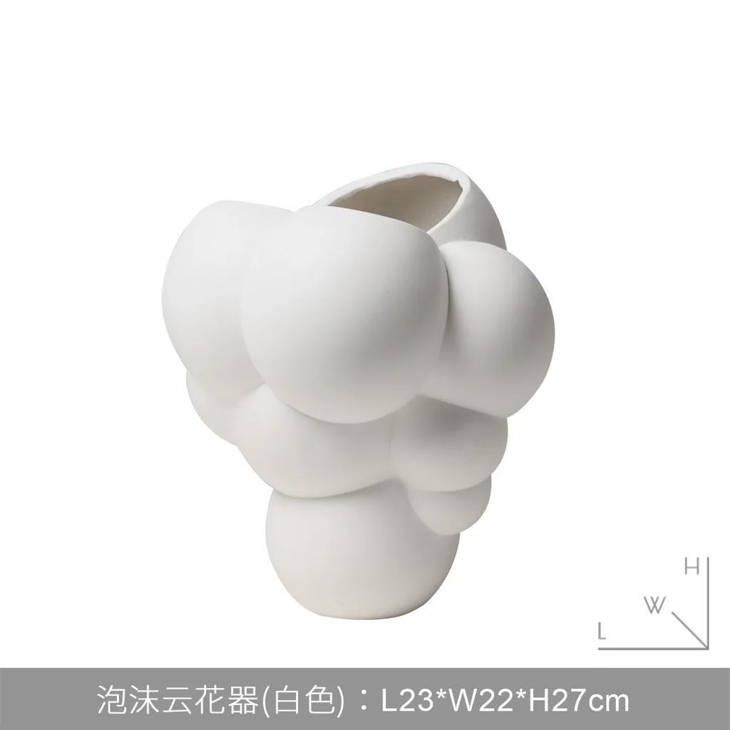 Resin Handicrafts Abstract Bubble Flowerpot Flower Vase Flower Arrangement Accessories Geometric Sphere Home Decoration