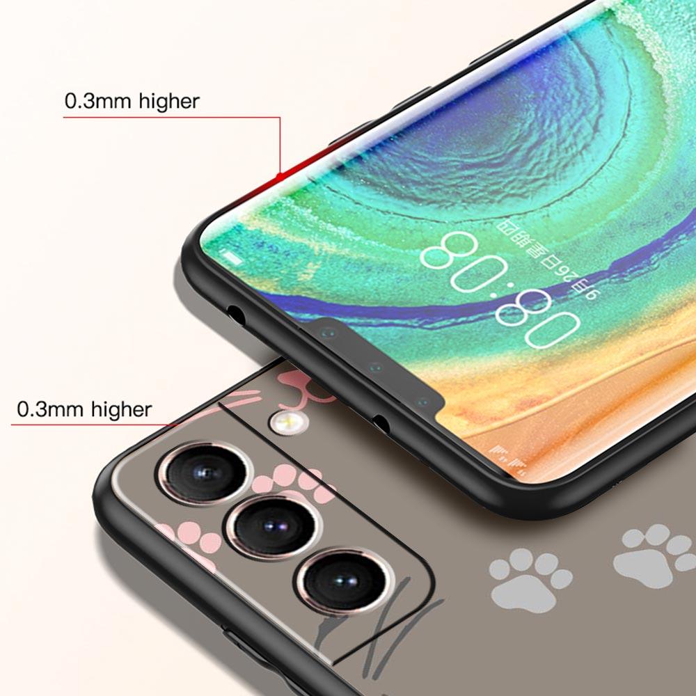 Abstract Creative Cute Cat Line Phone Case for Samsung Galaxy S26 S25 S24 S23 S22 S20 S21 FE Ultra S25 Edge Plus Soft TPU Cover