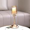 Anti-slip Petal Glass Candlestick Crystal Romantic Candles Stand  Bedroom