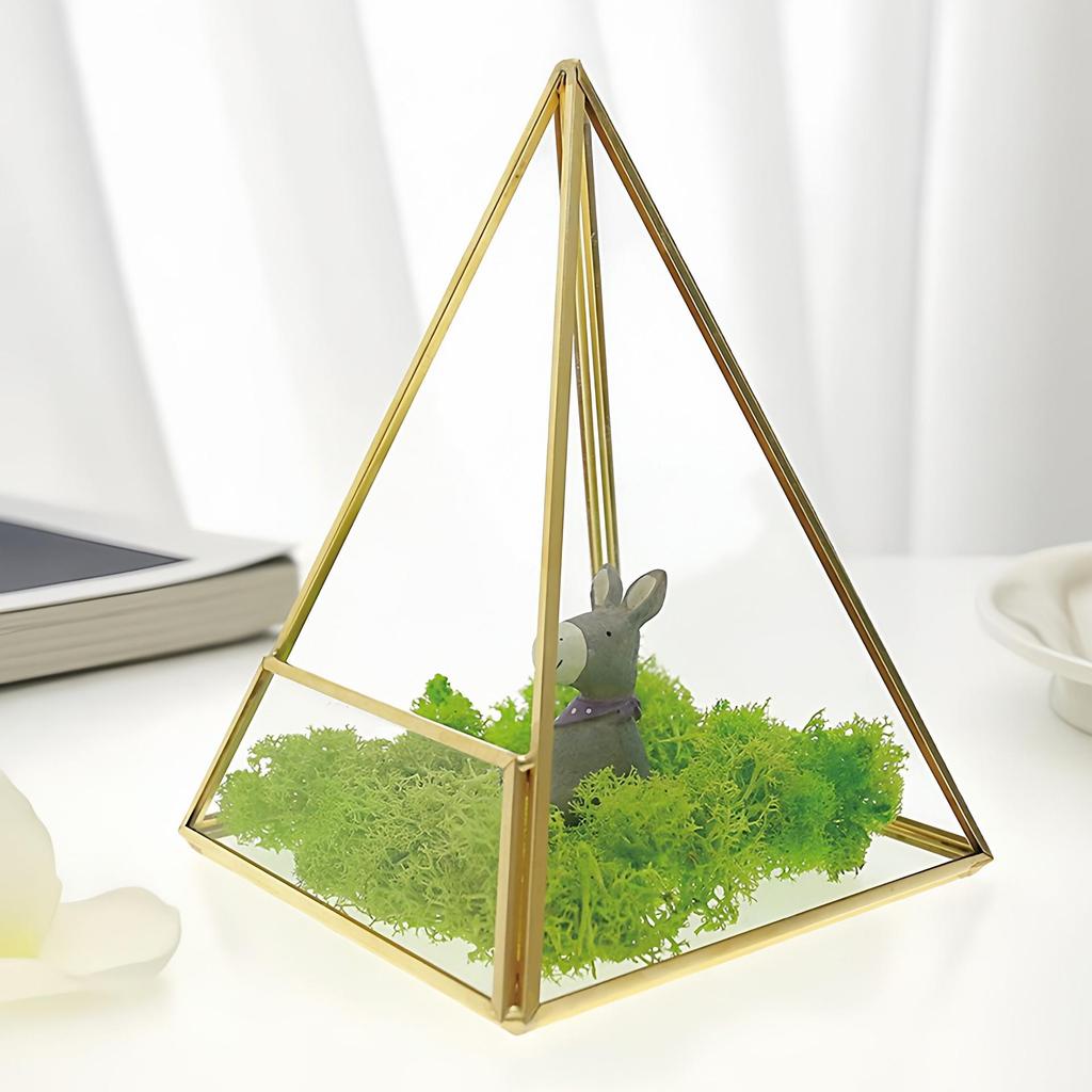 Nordic Glass Dome Geometric Greenhouse Vase: Decorative Flower Ornament for Home or Coffee Shop