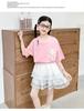 Girls' summer skirt set, new children's clothing, medium and large children's beautiful and good-looking T-shirt skirt two-piece set