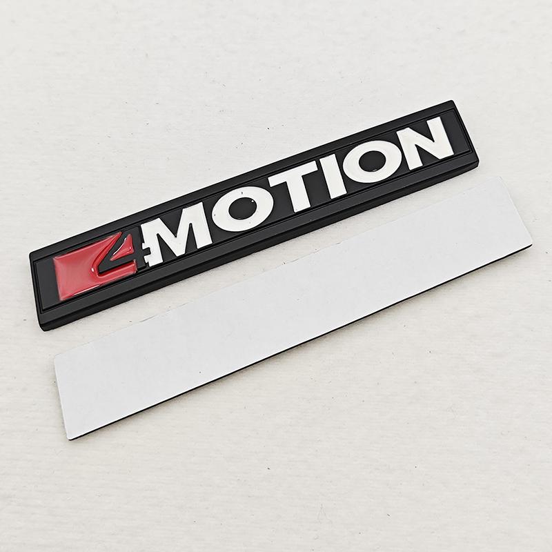 SVLHP1 3D Car 4MOTION Emblem Logo Trim Front Hood Grille Badge Rear Trunk Sticker For VW Volkswagen Polo Golf Passat Jetta Accessories