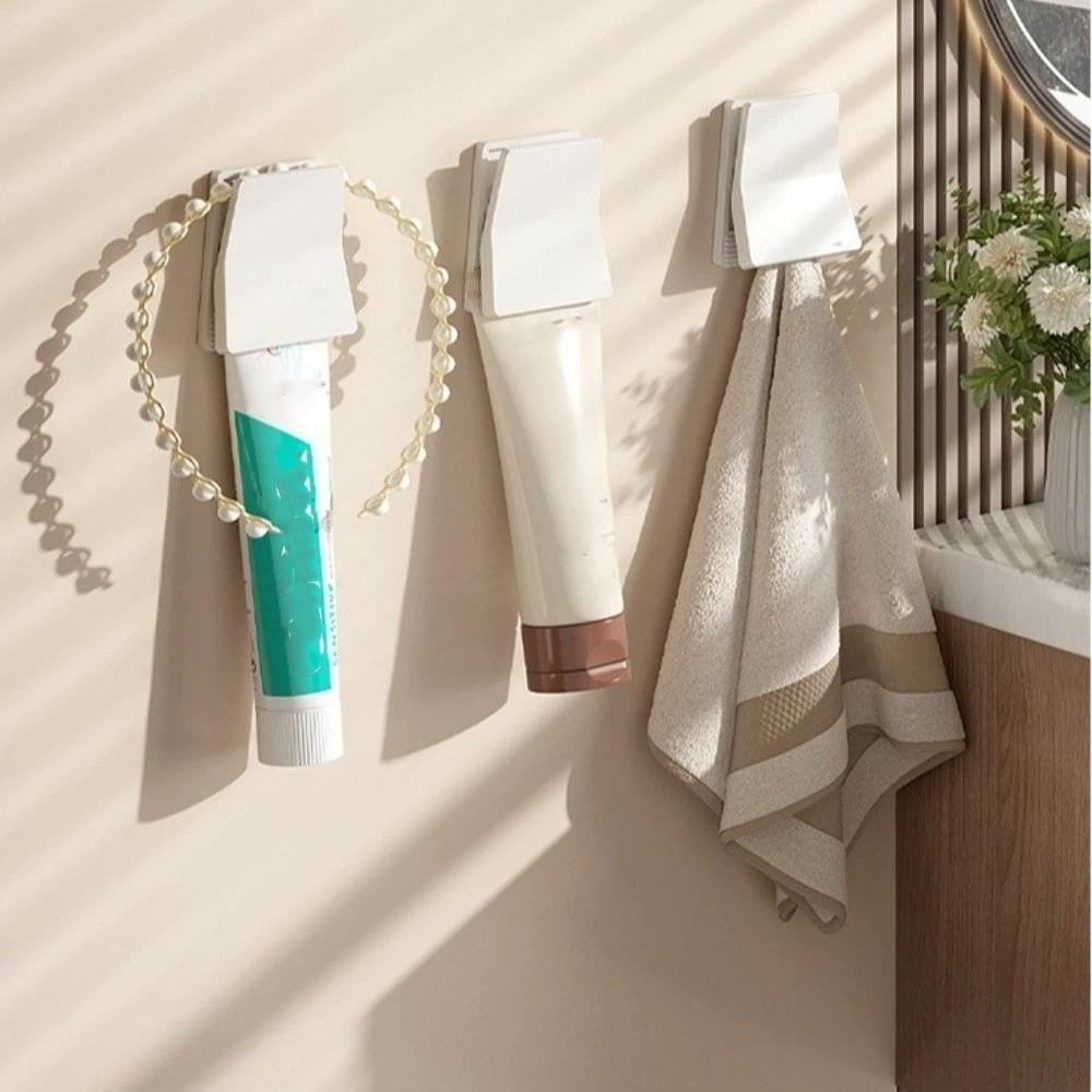4 PCS/SET Wall Mount Self Adhesive Hooks Punch-free Household Kitchen Storage Clip Waterproof Dishwashing Glove Hook Kitchen