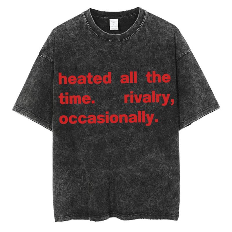 

Washed Heated Rivalry The cottage Invite TShirt Men Women Fashion Vintage Harajuku T Shirt Cotton Oversized Casual Tshirts S