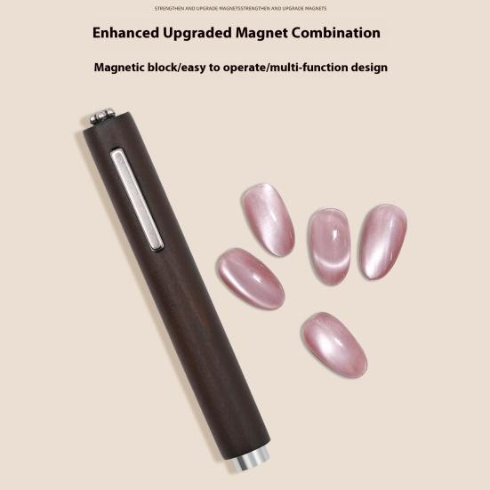 3-In-1 Cat Eyes Magnet Nail Art Pen Cat Eyes Nail Polish Magnet UV/LED Gel Nail Magnetic Stick Fast Efficient Magnetic Tool