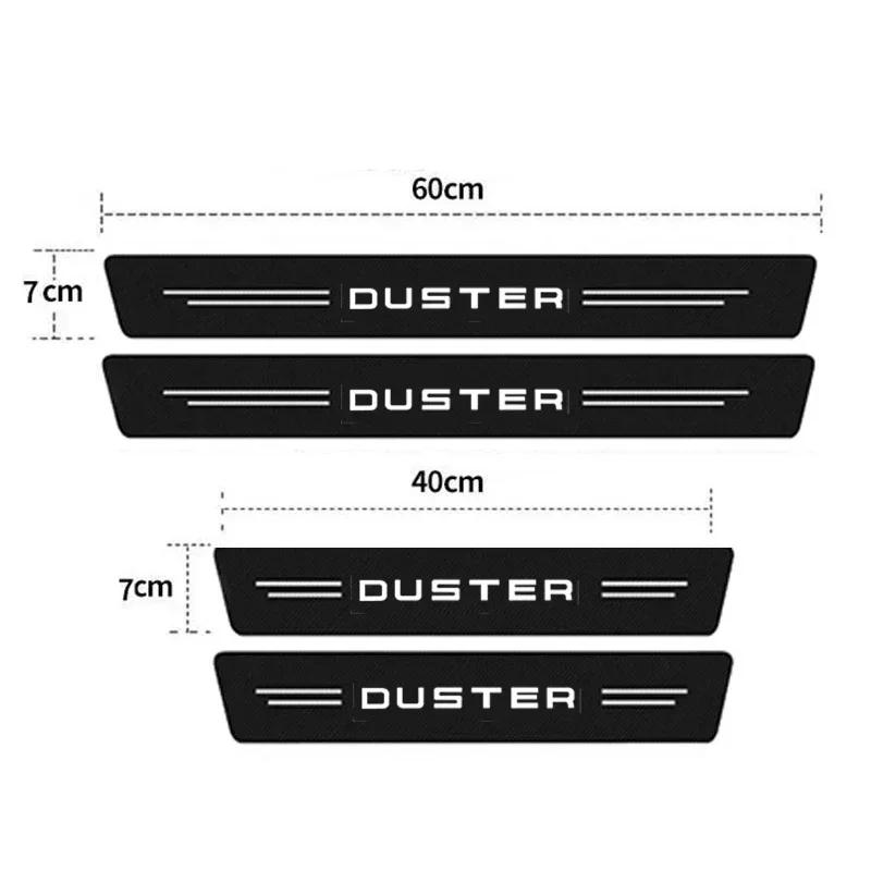 Car Decals for DACIA Duster Emblem Spring Lodgy Dokker Door Threshold Anti Scratch Protective Film Sill Waterproof Stickers