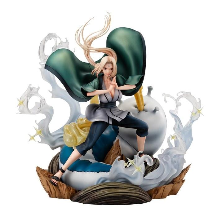 Megahouse Naruto Gals DX Naruto Shippuden Tsunade Ver.3 Figure Multicolor