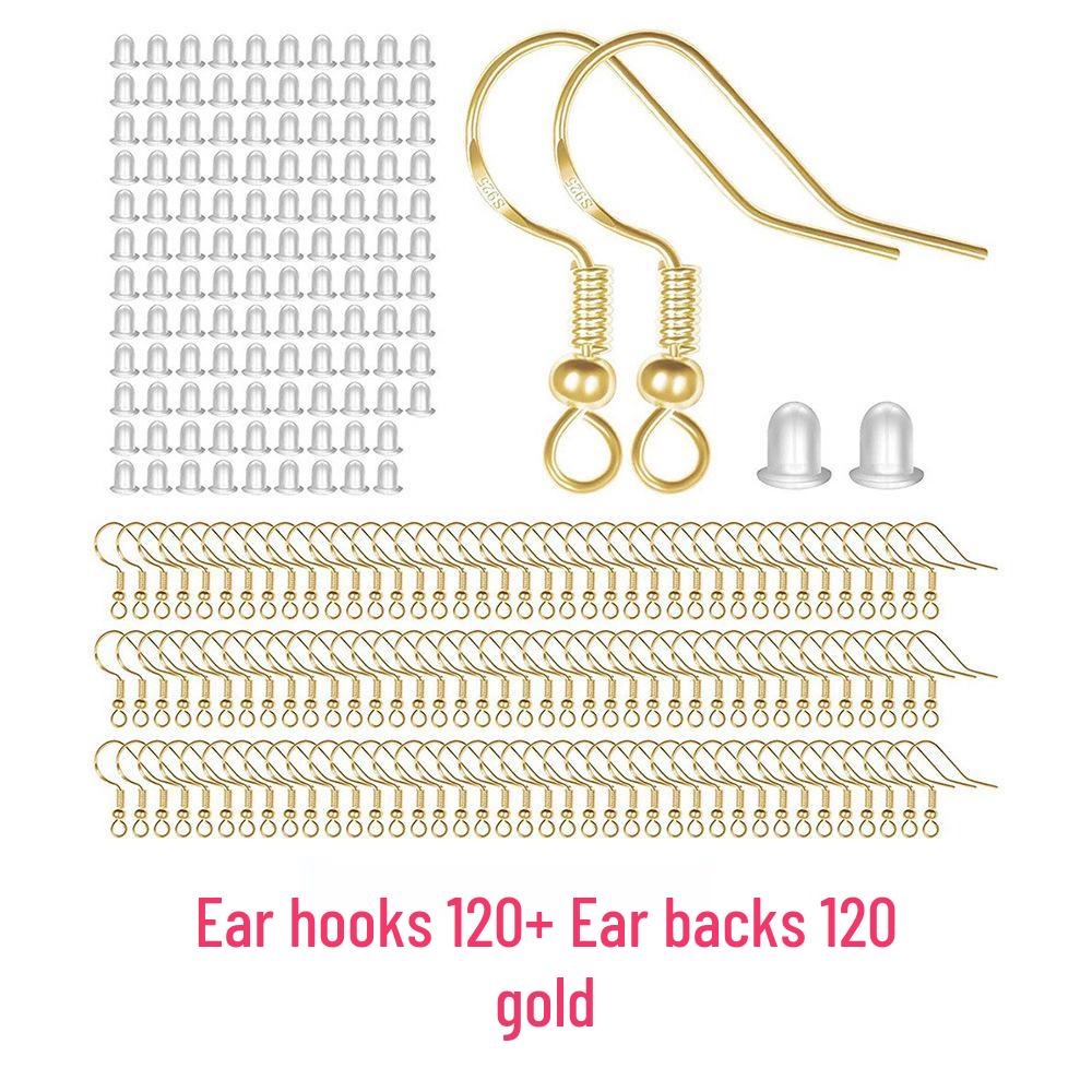 Gold-Plated S925 Silver Copper Ear Hooks for DIY Handmade Earrings