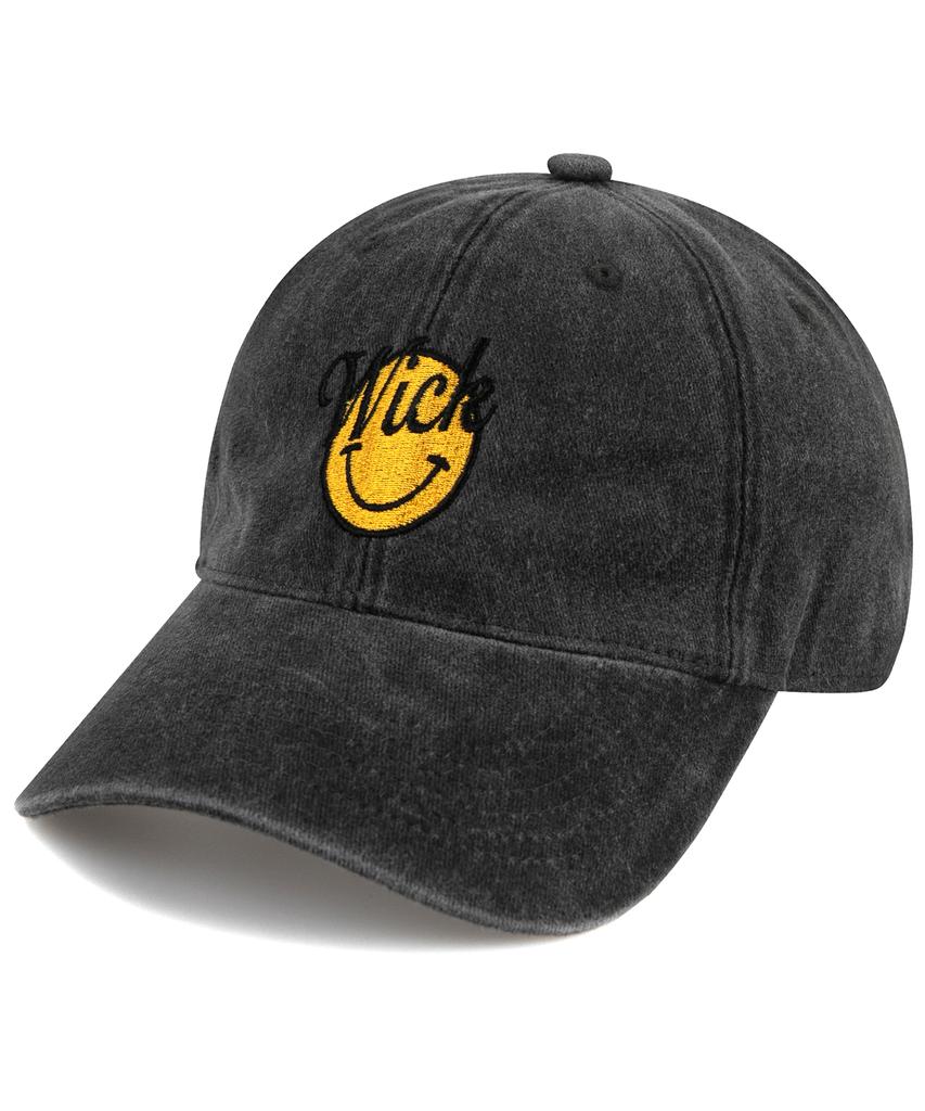 Wig Smile Stonewashed Ball Cap - Charcoal