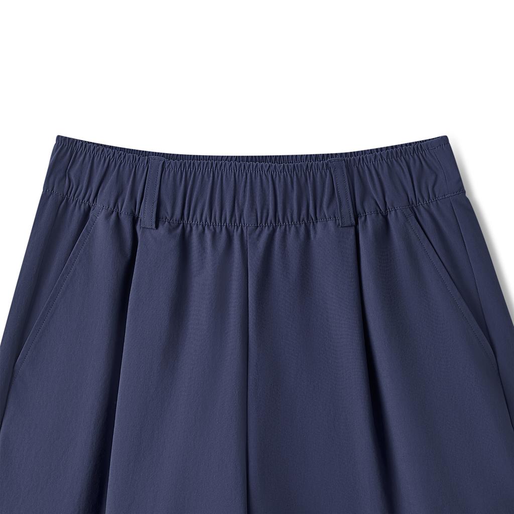 Skechers S  SS25 DIA-S Series Comfortable Quick-Dry Versatile Five-Point Casual Shorts Women Shorts Boat-Blue L225W241-01KA