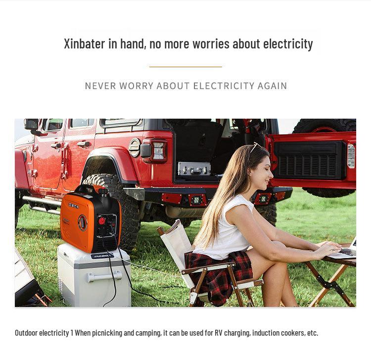 Compact Quiet 2kW Dual Fuel Inverter Generator for Outdoor and Home Use