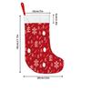 Christmas Decoration Fireplace Hanging Stocking1pc Large 18-Inch Farmhouse Vintage Christmas Stocking Suitable