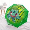 Ombrello Pieghevole Pokemon Bulbasaur con Apertura/Chiusura Automatica, Portatile Compatto, Regalo Perfetto per Compleanno, Natale0809201