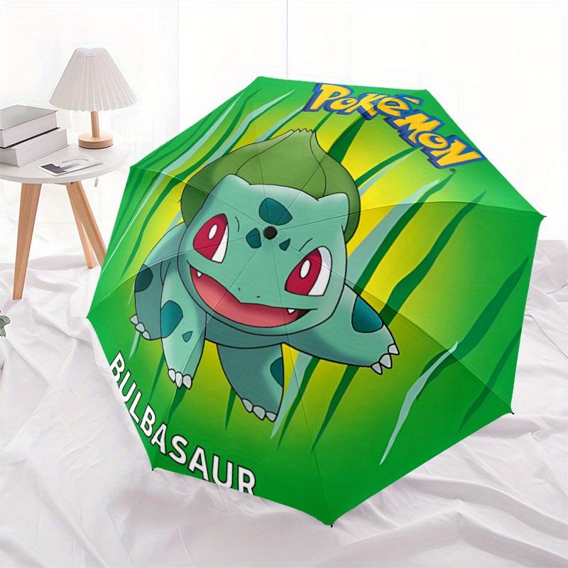 Ombrello Pieghevole Pokemon Bulbasaur con Apertura/Chiusura Automatica, Portatile Compatto, Regalo Perfetto per Compleanno, Natale0809201