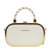 Fashionable Women Chain Box Bag Pu Shaped Small Square Bag Simple Crossbody Bag Portable Handbag Lady Shoulder Bag New Design