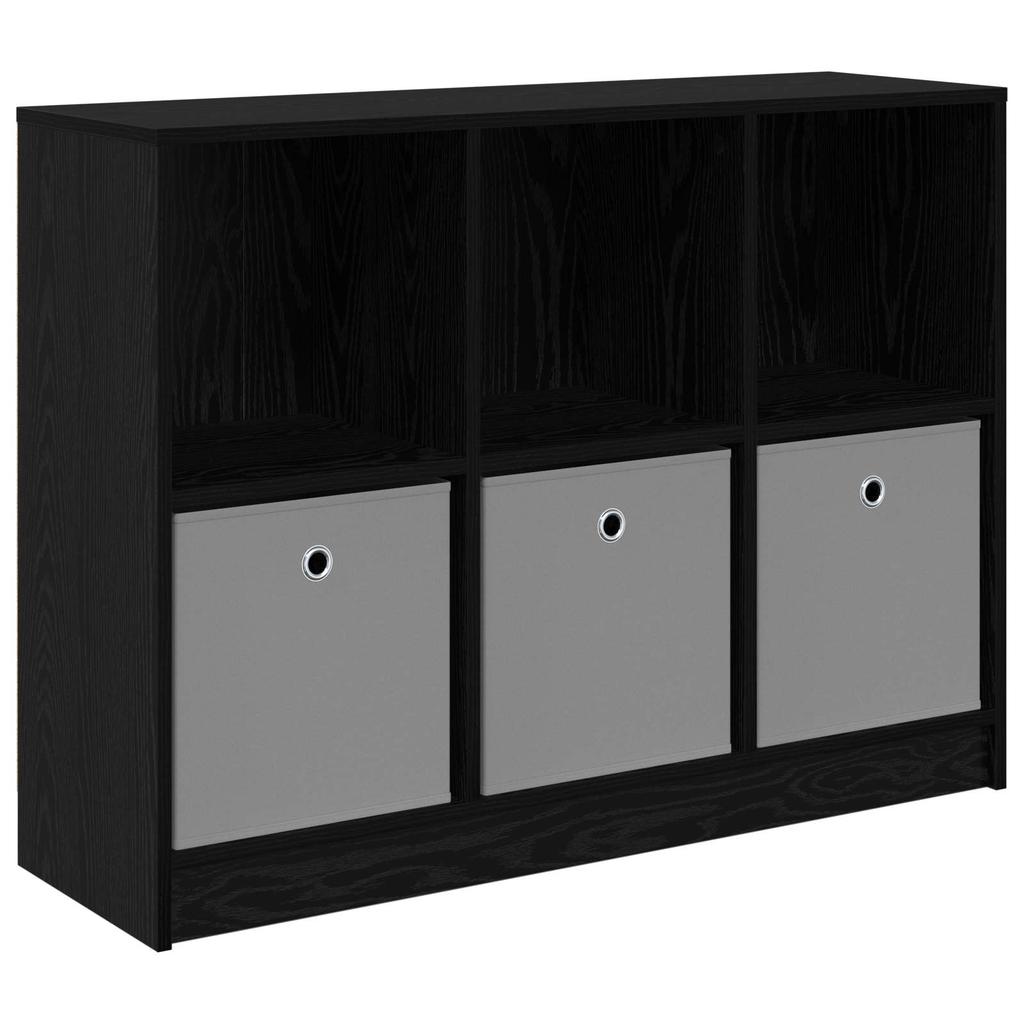 Sideboard in Black Oak Look 102 x 32 x 73.5 cm