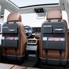 Backseat Car Organizer Multi-Pocket with Tissue Box Cup Holder Back of Seat Car Organizer Kick Mats for Truck SUV RV Sedan