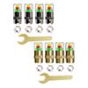 4Pcs Car Tire Pressure Monitor Caps Eye Remind Gauge Sensor Indicator 3 Colors Copper Core Tools Air Caps for Suvs
