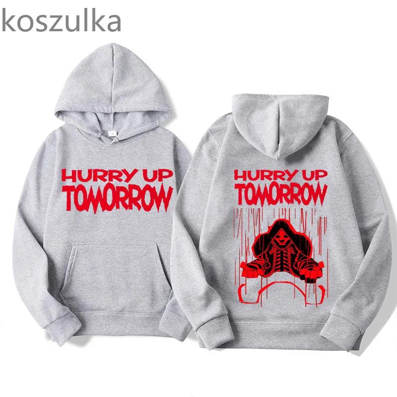 Hurry Up Tomorrow Hoodies  Autumn Winter Two Sides Clothing Gothic Trends Sweatshirts Unisex Fans Unisex Pullovers