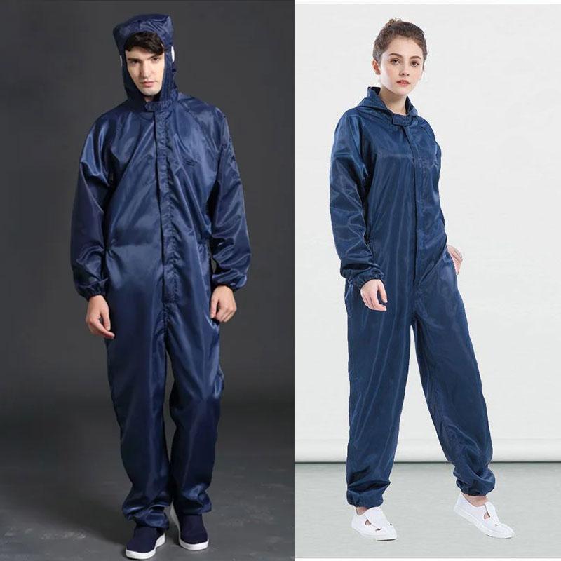 Einteiliger Overall Saubere Kleidung Kapuze Reinraumkleidung Saubere Lebensmittel Staubdicht Malerarbeiten Arbeitskleidung Unisex Schutzkleidung