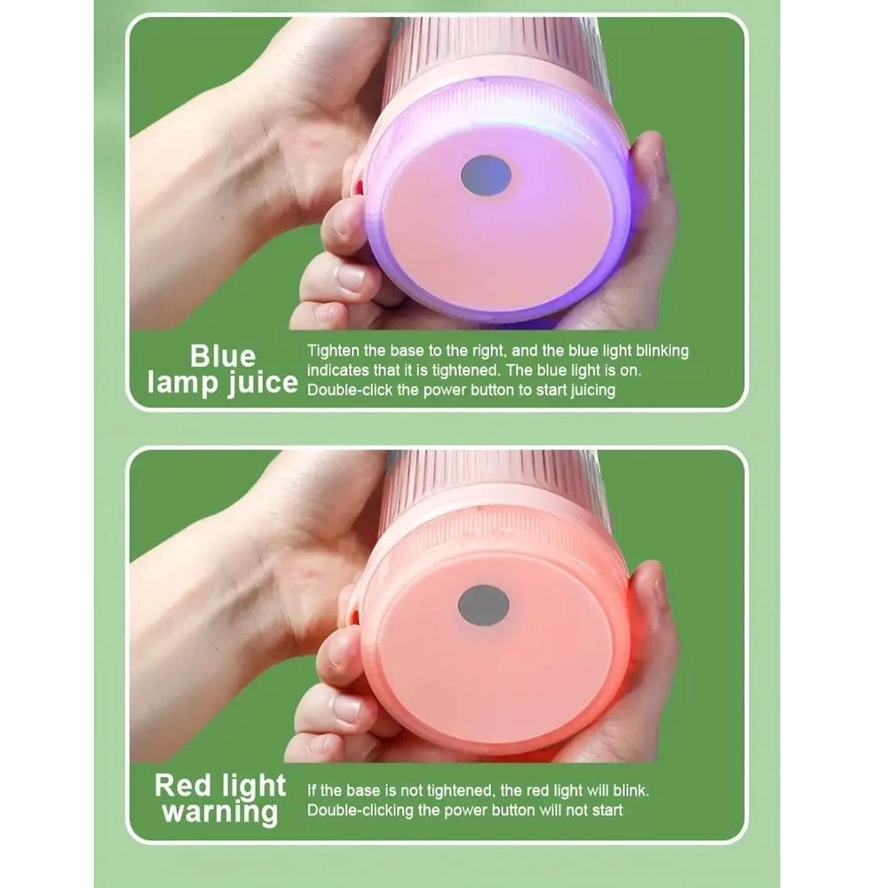 Electric Juicer Cup 6 Blade Blender Milkshake Machine USB Portable Fruit Milk Blending Tool Mini Fresh Juice Blender Sports