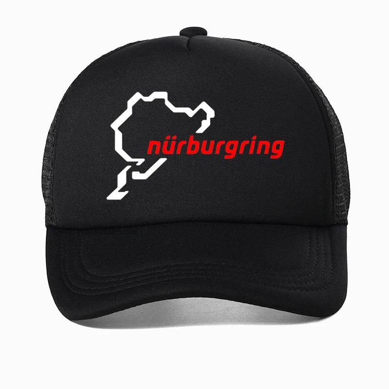 Car Styling Racing Road Racing Nurburgring hat for Unisex Racing Baseball Cap cool Mesh Breathable Trucker Caps Casquette Gorras Adjustable