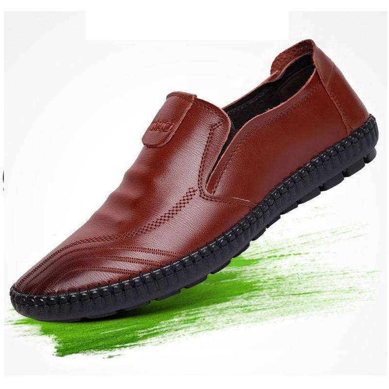 Leather shoes casual shoes leather shoes men spring beanie shoes