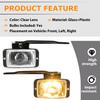 1988-2000 Chevy GMC C/K 1500 Bumper Fog Lights Driving Lamp | Clear | H3 | 55W | 2 Bulbs | Halogen | Front | Chrome | 12V | Left+Right