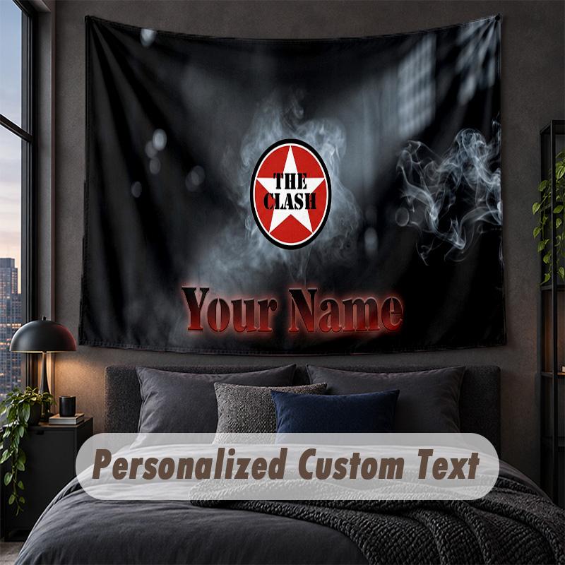 Custom Name Text Tapestry,The Cure Decorative Wall Hanging, Background Tapestry For Home Bedroom