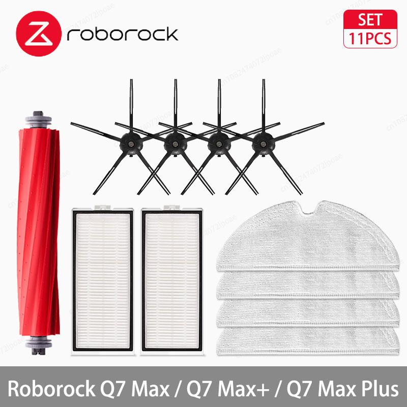 Roborock Q7 Max / Q7 Max+ / Q7 Max Plus Robot Vacuum Cleaner Accessories Side Brush Hepa Filter Mop Cloth Dust Bag Spare Parts