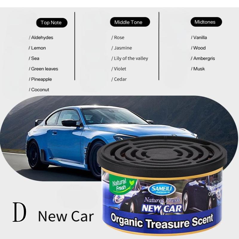 1Pc Car Aromatherapy Perfume Air Freshener Fragrant Wood Canned Essential Oil Long-Lasting Deodorant Fragrance Bedroom Ornaments