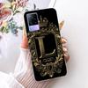 For Vivo V21e V2061 Y73 2021 Case Initial Letter Silicone Protective Soft Back Cover Case For VivoV21e 5G Case V2055 Phone Funda