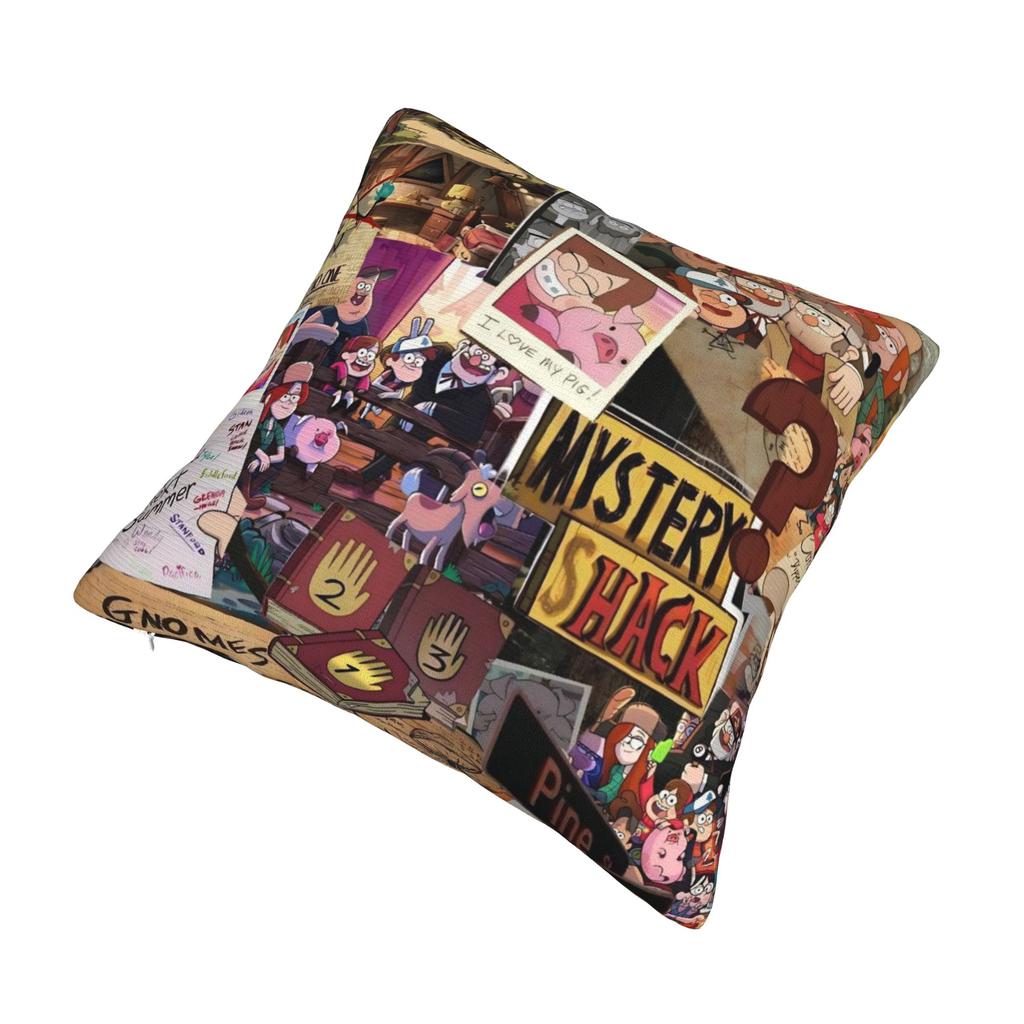 Decorative Pillowcases G-Gravity Falls Merch Seat Pillow Case Cover Zippered Multiple Sizes