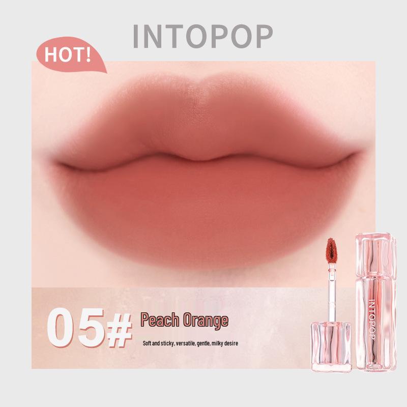 INTOPOP Мягкая Туманная Стойкая Бархатистая Матовая Порошковая Кремовая Помада для Губ