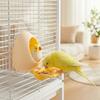 Eggshell Bird Bird Food Dispenser Bite Resistant Bird Standing Stick Parrot Feeder Toy  Aviary
