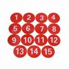 15 Pieces Training Marker Discs Numbered Thin Poly Spots for Athletes