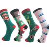 Christmas Series Reindeer Sports Socks: Mid-Calf Cartoon Trend for Couples