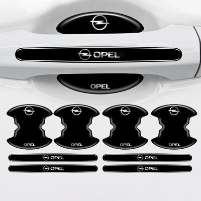 4/8pcs Car Door Handle Protective Stickers Anti-collision For Astra Insignia Corsa Zafira Meriva Mokka Vivaro Vectra Antara