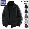 Romons Men's Breathable Zip-Up Stand Collar Sports Jacket
