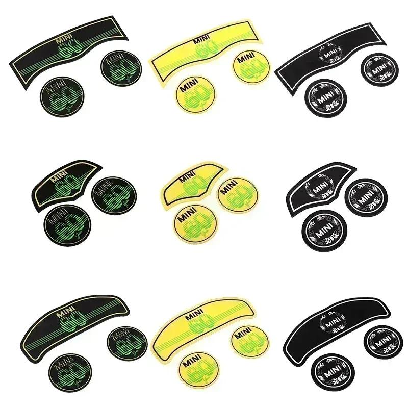 3pcs Union Jack Car Cup Pad Groove Coaster Auto Non-slip Mat Pad For BMW Mini Cooper Clubman F54 F55 F56 F57 F60 Countryman