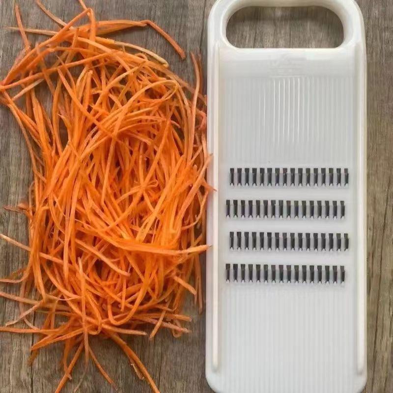 Restaurant-Grade Silk Grater: Vegetable & Julienne Slicer with Anti-Injury Device
