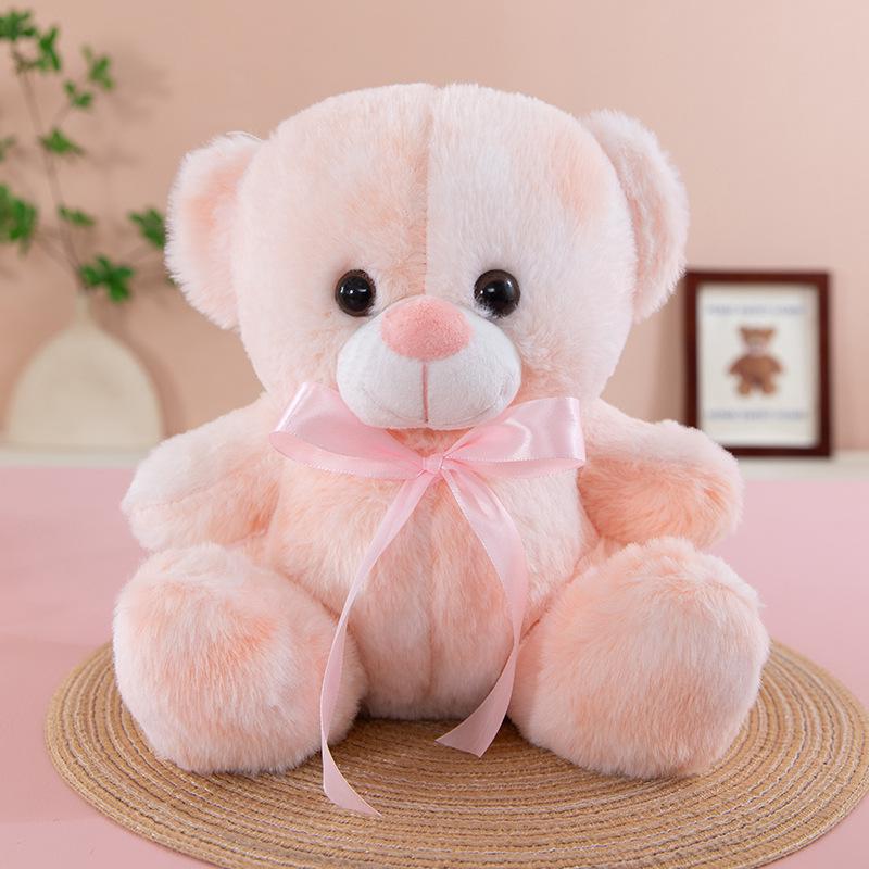 Colorful Plush Bear Doll for Sleeping, Sitting Model Cloth Toy, Perfect Children's Birthday Gift