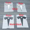For Suitable for Logo Model 3 Mode Y Car Front Hood Logo Sticker Design, Rear Trunk Badge Accessory