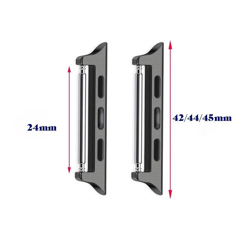 Steckeradapter für Apple Watch Series 7 6 SE 5 4 3 2 Armbandzubehör für Apple 40mm44mm41mm45mm Metall Edelstahl
