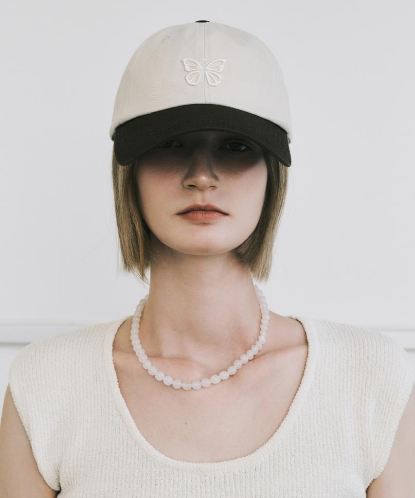 Nigaennikol Mini Butterfly Blink Ball Cap_Twotone Brown