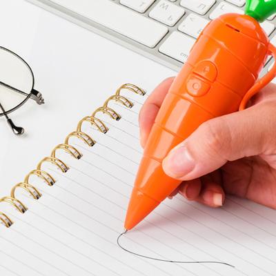 Kids Recorder Pen Toy with 20-Second Playback Cute Carrot/Corn/Eggplant-Shaped Recorder Device Writing Ballpoint Pen for Boys Girls