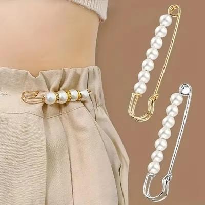 2 Stück Metall Kristall Broschen Taillenband Befestigungs Schnalle Sicherheitsnadel Multifunktions Broschen Pins für Damen Taillen Schnalle Großhandel
